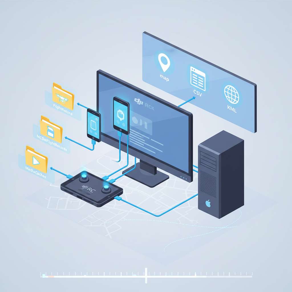 Hero image for DJI Fly App Forensics: Extracting and Analyzing Flight Logs on Android, iOS, and DJI RC